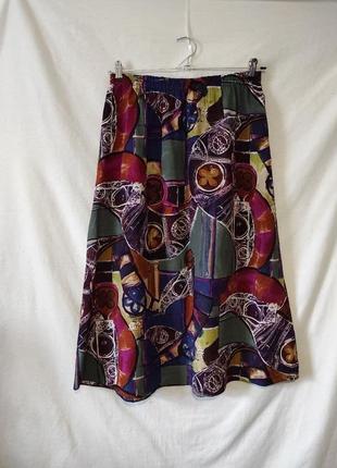 Ідеальна кольорова міді спідниця юбка1 фото