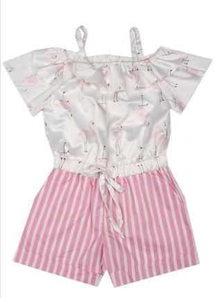 Комбинезон ромпер шортами с флаг to be too