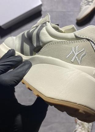 Кросівки yankees mlb sneakers beige8 фото