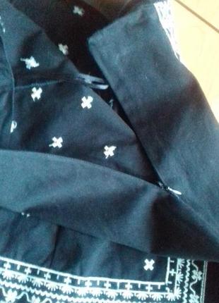 Классный летний вышитый комплект из юбки и майки, 10 размер.5 фото