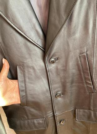 Кожаная мужская куртка от pierre cardin6 фото