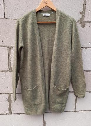Оливковий кардиган h&m ,розмір 14,або xs-s