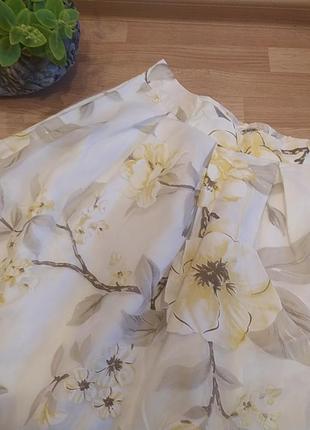 Нарядна пишна спідниця з квітами юбка с цветами3 фото