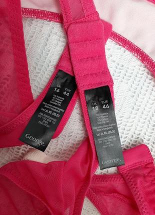 Пояс для панчіх з регульованими бретелями мереживний ажурний малиновий