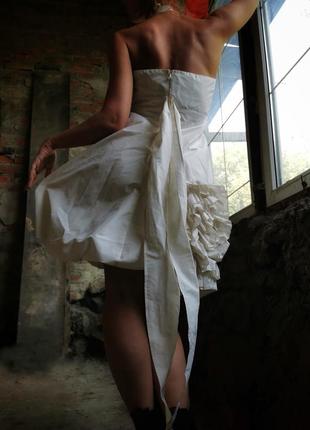 Платье emma la folie с аппликацией цветы миди на вечеринку фотосессию свадьбу свадебное выпускной5 фото