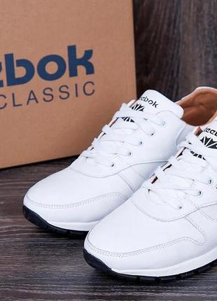 Мужские кроссовки из натуральной кожи reebok classic5 фото