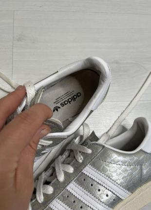 Кроссовки adidas superstar silver/white, серебро6 фото