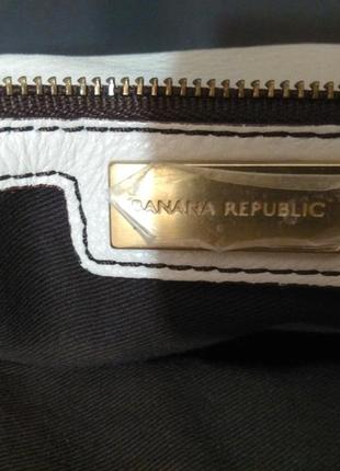 Шикарная вместительная сумка натуральная кожа banana republic4 фото