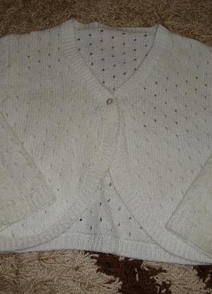 Ажурное болеро. теплое 2