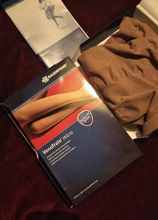 Колготки компрессионные venotrain micro. бренд bauerfeind, германия. l - карамель.