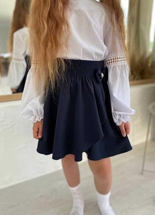 ❤️ блузка школьная для девочек, длинный рукав. 3