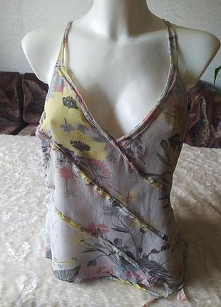 Топ ted baker, блуза з шовку,майка шовк,майка з шовку,майка ted baker, шовк,майка шовк