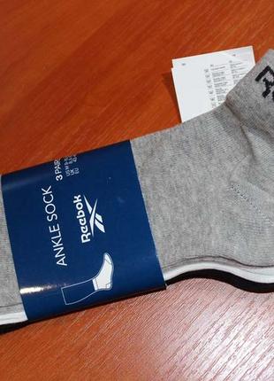 Набір шкарпетки 3шт reebok оригінал носким 43-457 фото