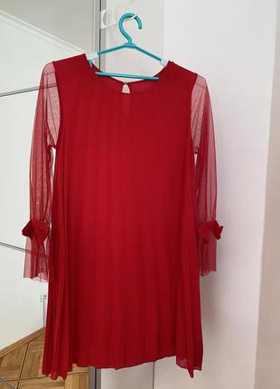 Красное вечернее платье оверсайз1 фото