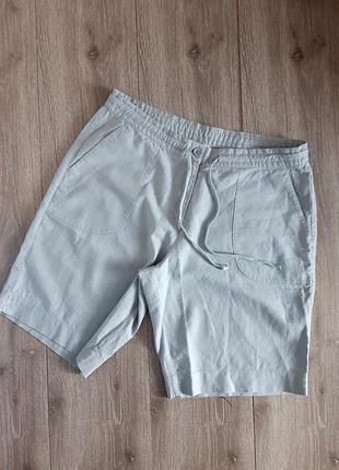 Шотры сірі льон/бавовна ,розмір 46