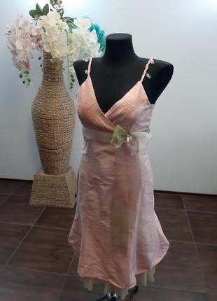 Сукня сарафан міді італія шовк5 фото