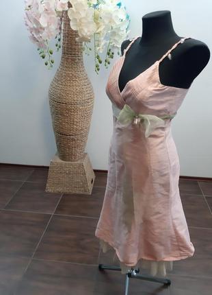 Сукня сарафан міді італія шовк9 фото