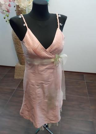 Сукня сарафан міді італія шовк7 фото