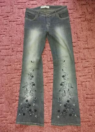 Распродажа-винтажные джинсы бохо клеш adilik р.l3 фото