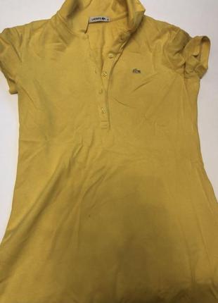 Желтое платье 🥻 lacoste 💛 желтое2 фото