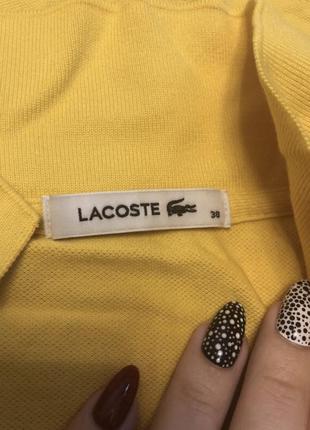 Желтое платье 🥻 lacoste 💛 желтое5 фото