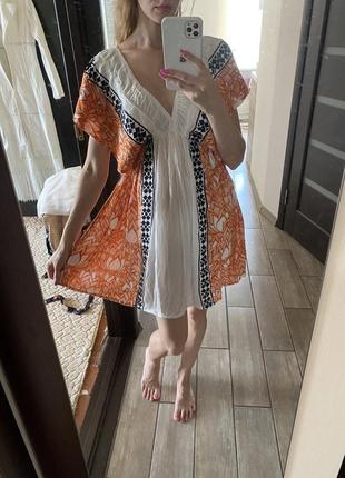 100% віскоза легке літнє плаття akasa індія бохо6 фото
