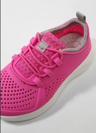 Крокс кроссовки crocs literide pacer kids child all-purpose shoes electric pink