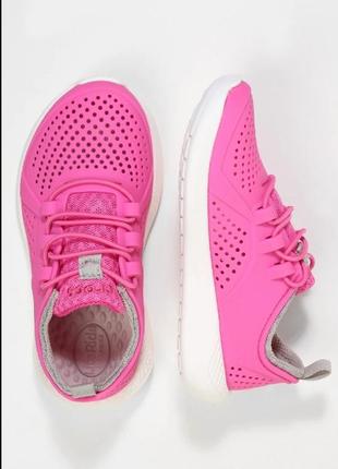 Крокс кроссовки crocs literide pacer kids child all-purpose shoes electric pink