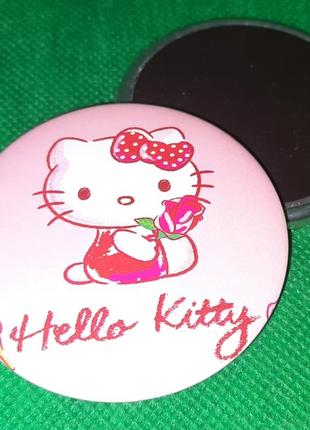 Круглый магнит hello kitty1 фото