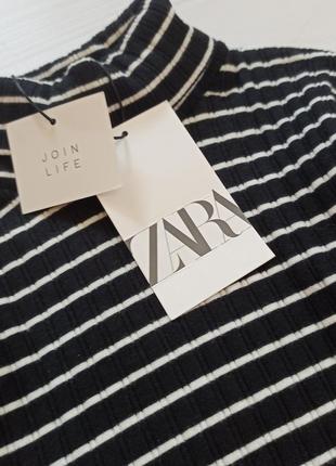 Водолазка, гольф в рубчик для дівчинки zara 1164 фото