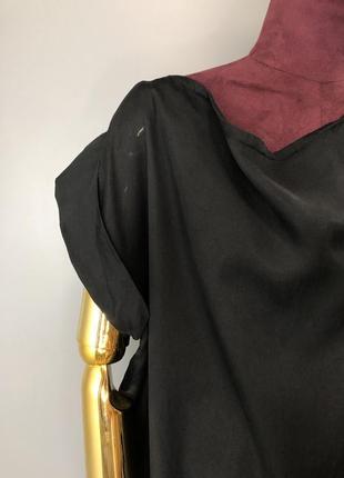 Humanoid чёрное платье миди платье-футляр оверсайз свободное дизайнерское туника6 фото
