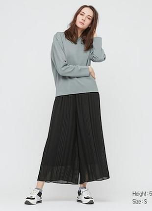 Шифоновые брюки кюлоты uniqlo