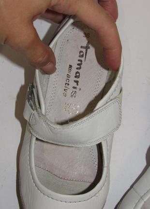 Tamaris кожаные женские туфли мокасины  l242 фото