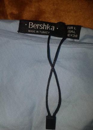 Bershka блуза на одно плечо рубашка один рукав блуза открытое плечо  рукав фонарик3 фото