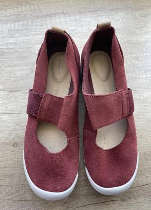 Clarks tri ava замшеві балетки