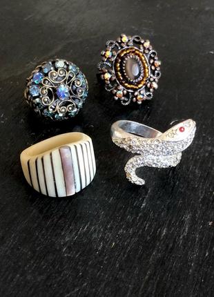 Винтажные кольца перстни "тени прошлого"9 фото