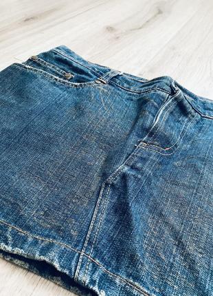 American vintage, джинсовая короткая юбка от люкс класса