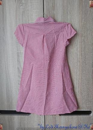 Фирменное marks & spenser летнее платье в мелкую клеточку на девочку 6-7 лет2 фото