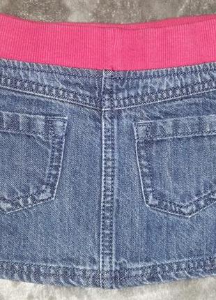 Спідниця джинсова міні для дівчинки 12-18 міс,ріст 86см від disney minnie mouse2 фото