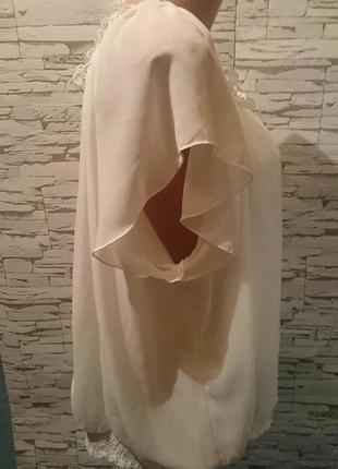 Белая блуза на подкладке joanna hope р.22 полиэстер7 фото