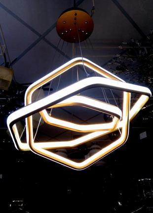 Світлодіодна люстра лід з регулюванням колірної температури і пультом д. у.