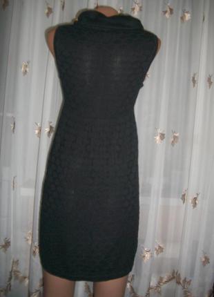 Черное вязаное платье-сарафан от h&m2 фото
