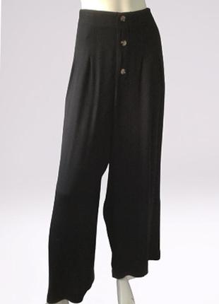 Широкие брюки на резинке с пуговицами на гульфике, бренда denim jeans2 фото