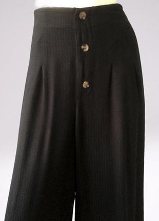 Широкие брюки на резинке с пуговицами на гульфике, бренда denim jeans6 фото