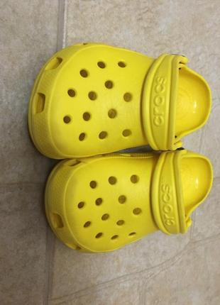 Crocs 8-9 оригінал жовті