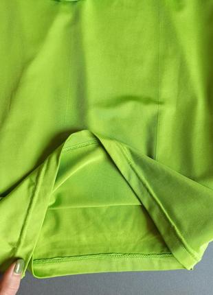 Майка топ салатова еластична зелена салатовая зеленая для спорта спортивная оверлайз  s m4 фото