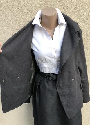 Жакет,пиджак,куртка,лён-шерсть,люкс бренд,германия,дизайнер4 фото
