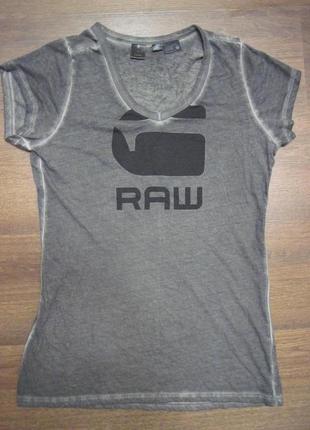 G-star raw футболка с v-образным вырезом женская размер м5 фото