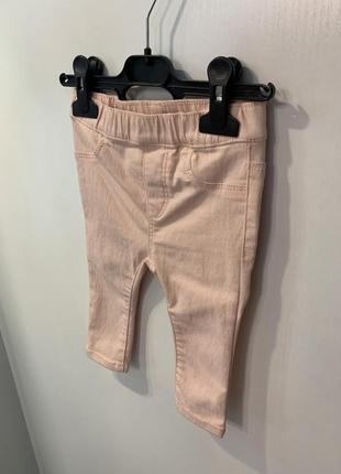 Дитячі персикові джинси h&m на дівчинку2 фото