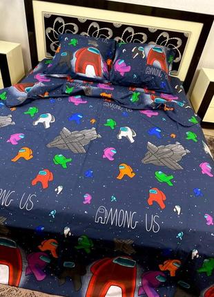 Комплект постільної білизни / комплект постільної білизни "амонг ас", 💯 бавовна, різні розміри